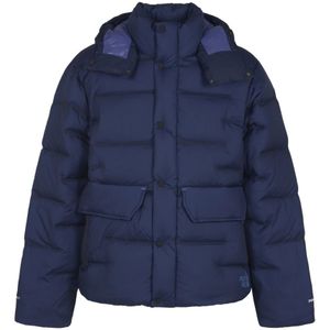 The North Face, Sierra Mountain Donsparka in Navy Silver Blauw, Heren, Maat:S