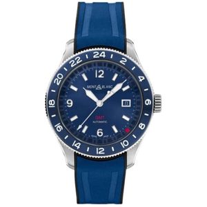 Montblanc, Horloge Blauw, Dames, Maat:ONE Size