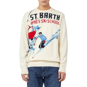 MC2 Saint Barth, Sweatshirts & Hoodies, Heren, Wit, L, Heron Trui