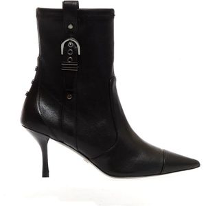 Stuart Weitzman, Schoenen, Dames, Zwart, 40 EU, Enkellaarsjes