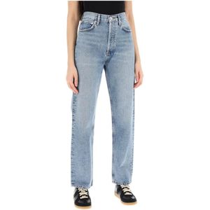 Agolde, Straight Jeans Blauw, Dames, Maat:W26