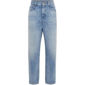 Brunello Cucinelli, Jeans, Dames, Blauw, M, Katoen, Loose-fit Jeans
