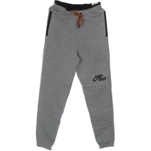 Jordan, Broeken, Heren, Grijs, XS, Katoen, Jumpman Fleece Pant Carbon Heather/Zwart