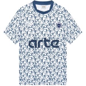 Arte Antwerp, Tops, Heren, Blauw, M, Polyester, Blauw Silvester Shirt Polyester Lente/Zomer 2024