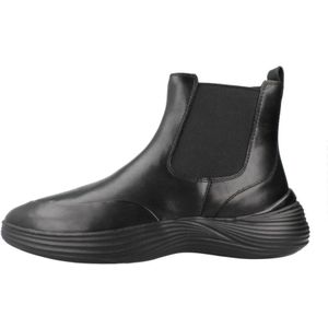 Geox, Schoenen, Dames, Zwart, 40 EU, Klassieke Chelsea Boots met Fluctis Design