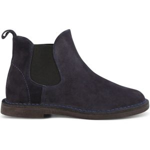 Duca di Morrone, Schoenen, Heren, Blauw, 42 EU, Suède, Blauwe Suède Heren Enkellaarzen