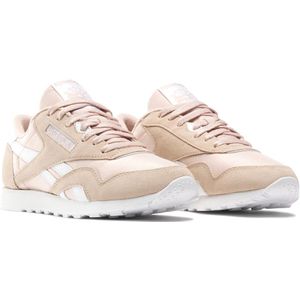 Reebok, Schoenen, Dames, Beige, 42 EU, Nylon, Fluwelen Classic Nylon Dames Sneaker - Beige