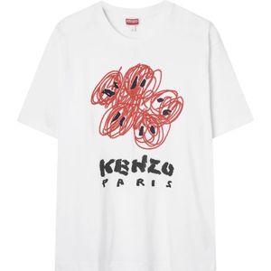 Kenzo, T-Shirts Wit, Heren, Maat:XS