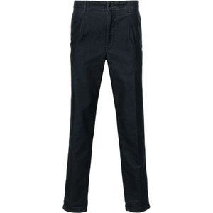 Incotex, Broeken, Heren, Zwart, W34, Katoen, Slim Fit Pied de Poule Katoenen Broek