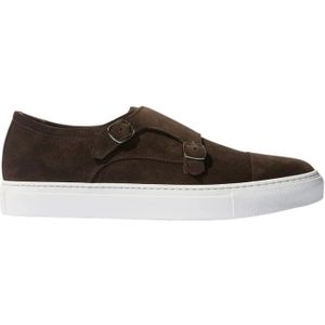 Scarosso, Fabio Blauwe Monk Strap Sneakers Bruin, Heren, Maat:48 EU