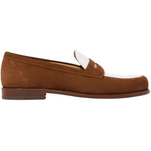 Scarosso, Klassieke Cognac Suede Penny Loafer Bruin, Heren, Maat:41 1/2 EU