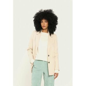 Vicario Cinque, Jassen, Dames, Beige, L, Relaxed fit jas Rima