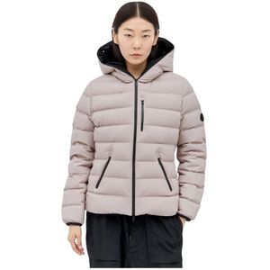 Moncler, Jassen, Dames, Roze, M, Korte donsjas met ritssluiting