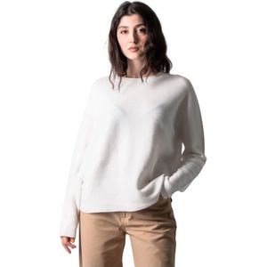 Drykorn, Truien, Dames, Wit, M, Offwhite Pullover voor Moderne Vrouw