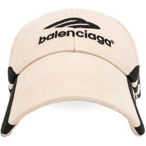 Balenciaga, Accessoires, Heren, Beige, M, Katoen, Baseballpet