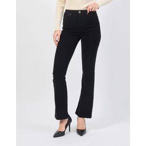 Guess, Broeken, Dames, Zwart, W32, Zwarte Flared Lyocell Broek