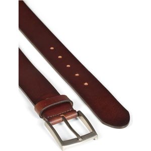 Howard London, Accessoires, Heren, Bruin, 85 CM, Leer, Donkerbruine Leren Jeans Riem