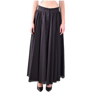 Philosophy di Lorenzo Serafini, Elegante Maxi Rok voor Vrouwen Zwart, Dames, Maat:S