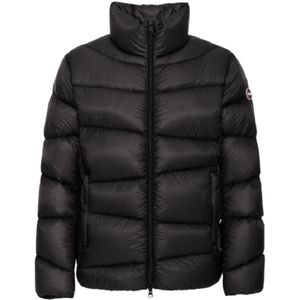 Colmar, Jassen, Heren, Zwart, XL, Zwarte Extra Slim Winterjas