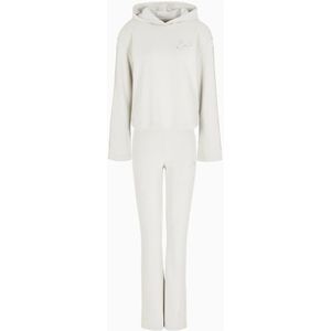 Emporio Armani Ea7, Dames Jumpsuit met Wijde Mouwen Wit, Dames, Maat:S