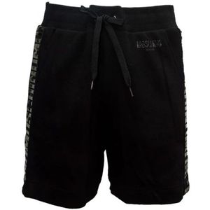 Moschino, Korte broeken, Heren, Zwart, S, Katoen, Zwarte katoenen shorts V3A6703 - 9410