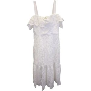 Marc Jacobs Pre-owned, Pre-owned Polyester dresses Wit, Dames, Maat:L