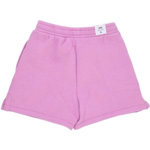 Vans, Korte broeken, Dames, Roze, M, Katoen, Comfycush Fleece Short Cyclamen