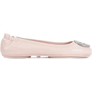 Tory Burch, Minnie Pave Ballerina Schoenen Roze, Dames, Maat:38 1/2 EU