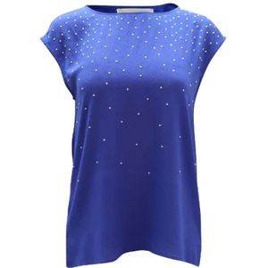 Michael Kors Pre-owned, Pre-owned Polyester tops Blauw, Dames, Maat:S