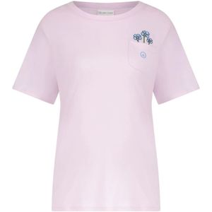 Jane Lushka, Tops, Dames, Paars, S, Katoen, Organisch Katoenen Turiya T-Shirt | Lila