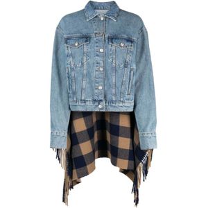 Moschino, Denim Jack Veelkleurig, Dames, Maat:S