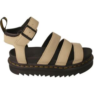 Dr. Martens, Schoenen, Dames, Beige, 39 EU, Beige Zigzag Sandalen voor Vrouwen