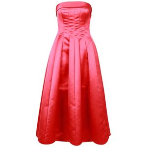 Philosophy di Lorenzo Serafini, Romantische Satijnen Wikkeljurk Roze, Dames, Maat:XS