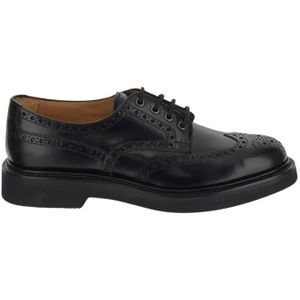 Church's, Klassieke Brogue Derby Schoenen Zwart, Heren, Maat:43 EU