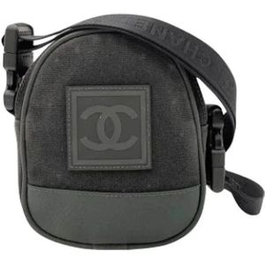 Chanel Vintage, Pre-owned Canvas shoppers Zwart, Dames, Maat:ONE Size