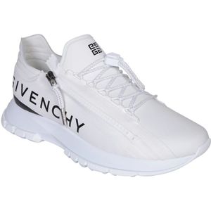 Givenchy, Schoenen, Heren, Wit, 44 EU, Leer, Witte Sneakers met Gewatteerd Leren Ontwerp