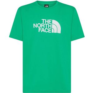 The North Face, Groene T-shirts en Polos Easy Tee Groen, Heren, Maat:L