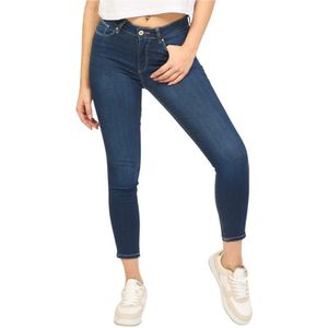 Fracomina, Blauwe Skinny Push Up Jeans Blauw, Dames, Maat:W26