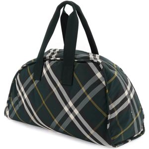 Burberry, Tassen, Heren, Groen, ONE Size, Nylon, Shield Duffle Tas