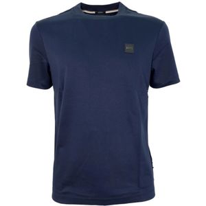 Hugo Boss, Tops, Heren, Blauw, 2Xl, Katoen, T-shirt