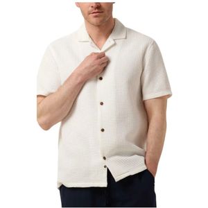Anerkjendt, Overhemden, Heren, Wit, XL, Heren Wafel Overhemd