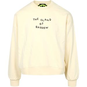 Barrow, Sweatshirts & Hoodies, unisex, Geel, S, Katoen, Comfortabele Crew Neck Sweater