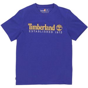 Timberland, Tops, Dames, Blauw, M, Blauwe Streetwear Tee