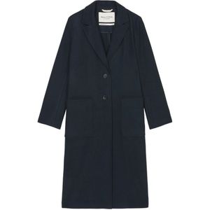 Marc O'Polo, Blazer wollen jas getailleerd Blauw, Dames, Maat:2XS