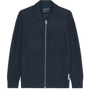 Marc O'Polo, Hybrid cardigan Blauw, Heren, Maat:S