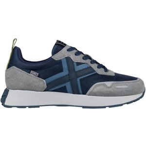 Munich, Schoenen, Heren, Blauw, 45 EU, Blauwe Sportieve Textiel Sneakers