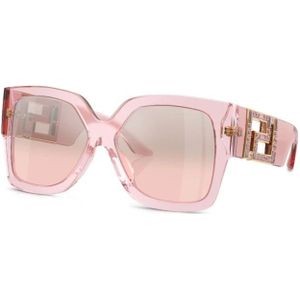 Versace, Accessoires, Dames, Roze, 59 MM, Roze zonnebril met origineel etui