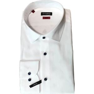 ROY Robson, Overhemden, Heren, Blauw, XL, Katoen, Witte Slim Fit Formele Overhemd