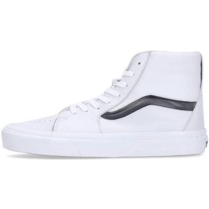 Vans, Schoenen, Heren, Wit, 40 EU, Leer, Hoge Top Sneaker Wit Lenticulaire Strepen