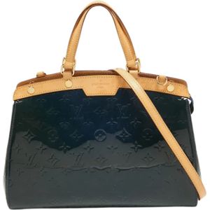Louis Vuitton Vintage, Pre-owned, Dames, Blauw, ONE Size, Tweedehands leren Louis Vuitton tassen